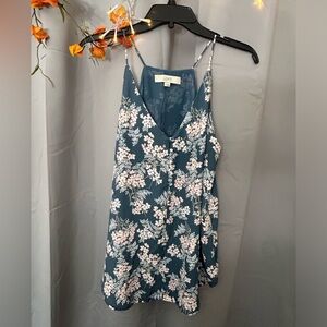 Loft Floral Sleeveless Tank Top. Size SMALL